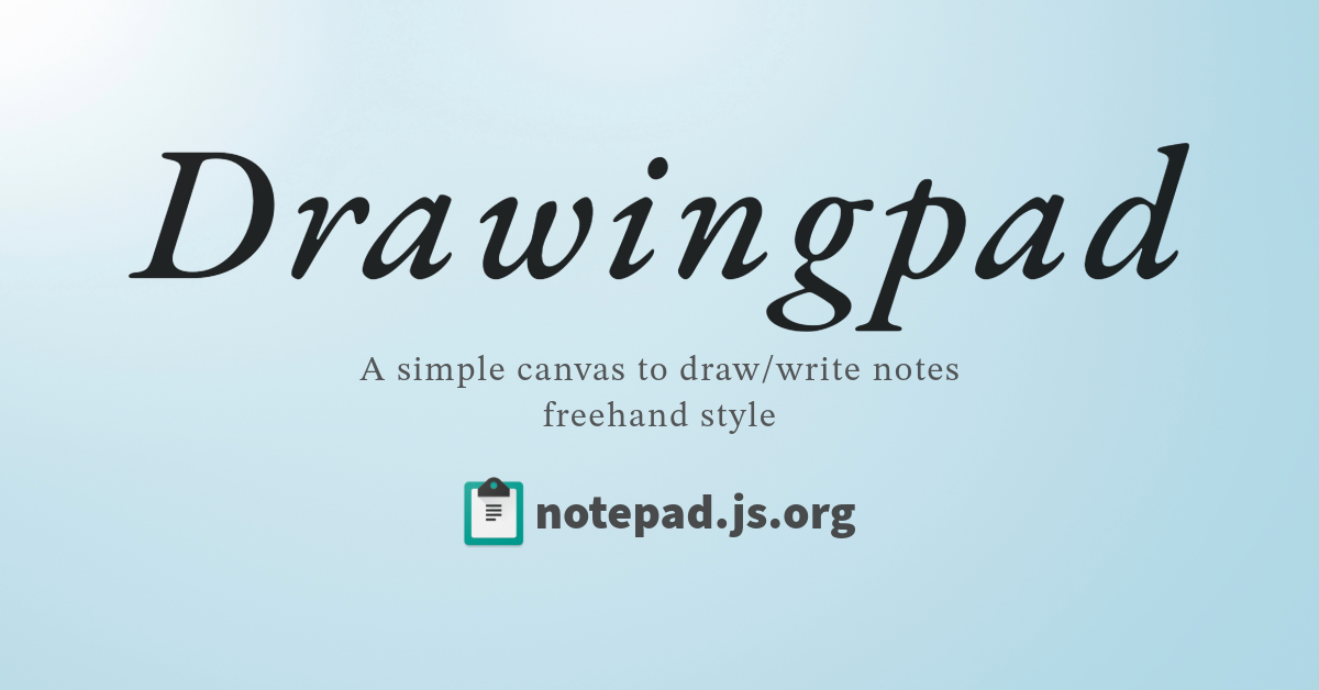 Drawingpad | notepad.js.org